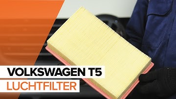 Hoe een luchtfilter motor vervangen op een VOLKSWAGEN T5 HANDLEIDING | AUTODOC
