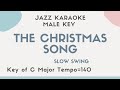 The Christmas Song - Christmas Jazz KARAOKE (backing track) - male key - Holiday Song