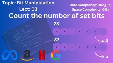 Counting Set Bits in a Number | Efficient Bitwise Approach