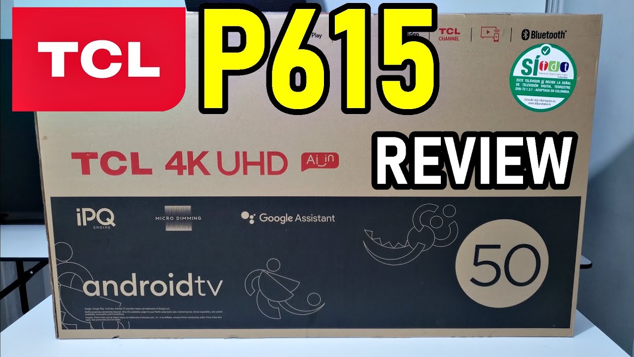 Smart TV LED 50 TCL P615 4K UHD HDR com Wifi e Bluetooth, 3 HDMI