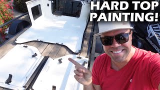 How To Paint Jeep Hard Top (White to Black) by JMG ENTERPRISES   1,152 views 6 months ago 4 minutes, 33 seconds