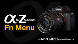 Sony Alpha Menus A to Z: Fn Menu Setup