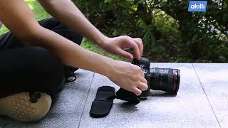 PULUZ Yumuşak Kumaş Neopren SLR-DSLR Kamera El Bilek Kemeri screenshot 5