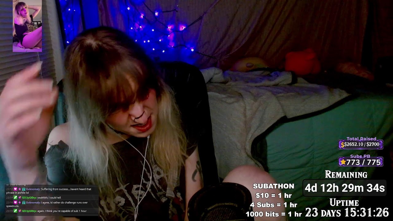 Trans Goth Girl plays Celeste for Sub 1hr20m