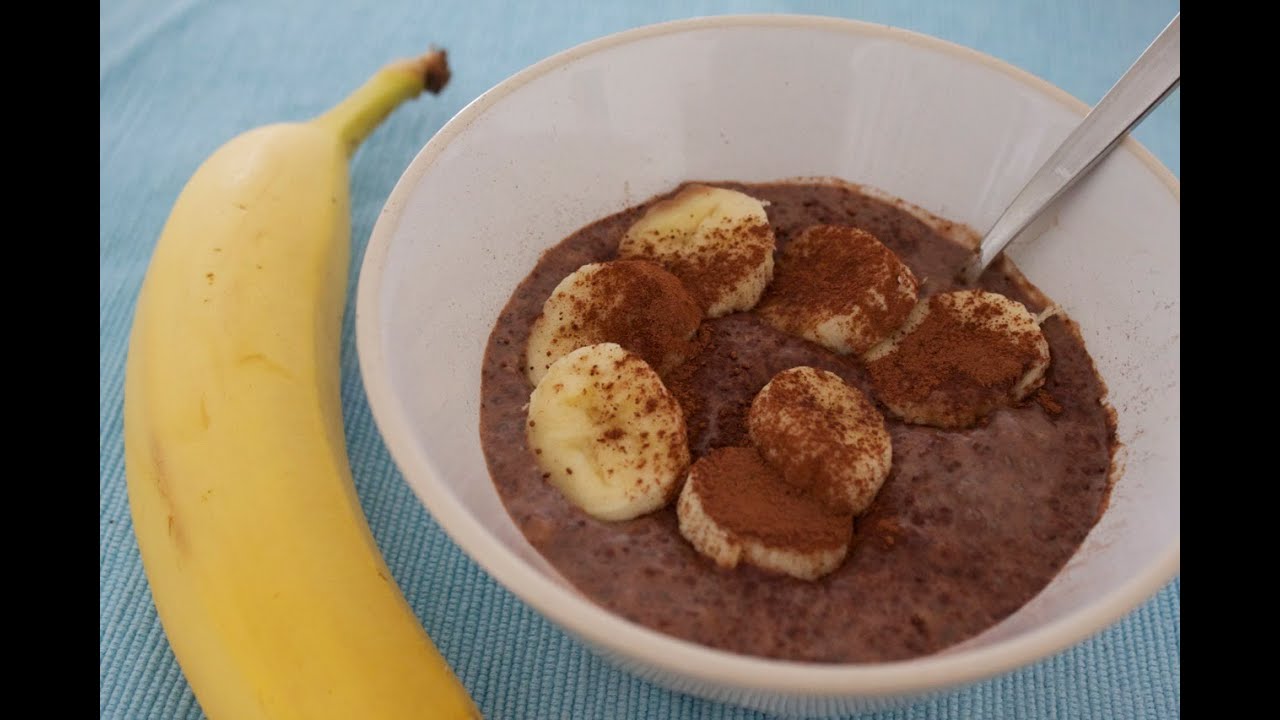 Rezept: Chia Samen Pudding mit Schoko &amp; Banane (vegan) - Superfood Chia ...