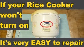 How to repair rice cooker not turning on  It's pretty easy