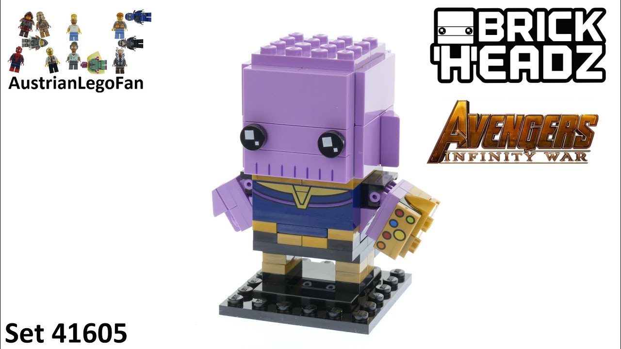 Brickheadz Thanos - Lego Speed Build Review - YouTube