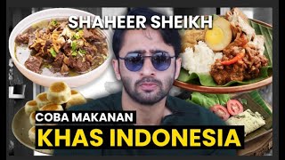 Shaheer Sheikh Coba Makanan Indonesia (Gudeg, Rawon, Bakpia, Bubur Sumsum, Rendang)