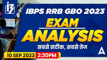 IBPS RRB GBO Exam Analysis 2023 | RRB GBO Exam 2023 Asked Questions