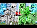 ALL SKELETONS vs ALL CREEPERS | MUTANT AND TITANS (Nuclear Explosions)- Minecraft Mob Battle