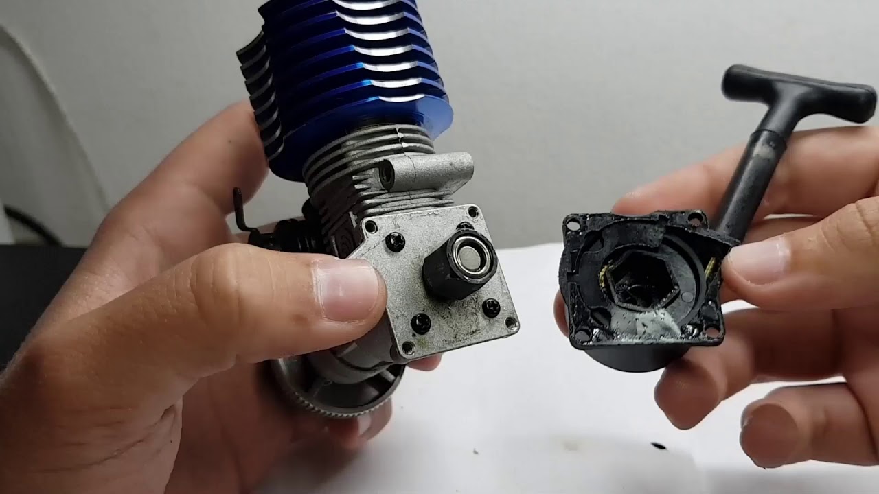 ABRIENDO MOTOR RC NITRO Y ARREGLANDO ARRANQUE | Hobby nitro