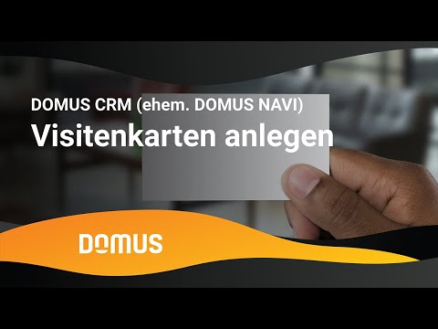 DOMUS NAVI - Visitenkarten anlegen