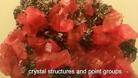 Crystal structures, point groups (2016) - lecture 2