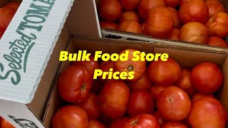 Bulk Food Store Prices