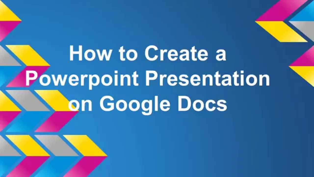 how to use google docs powerpoint presentation