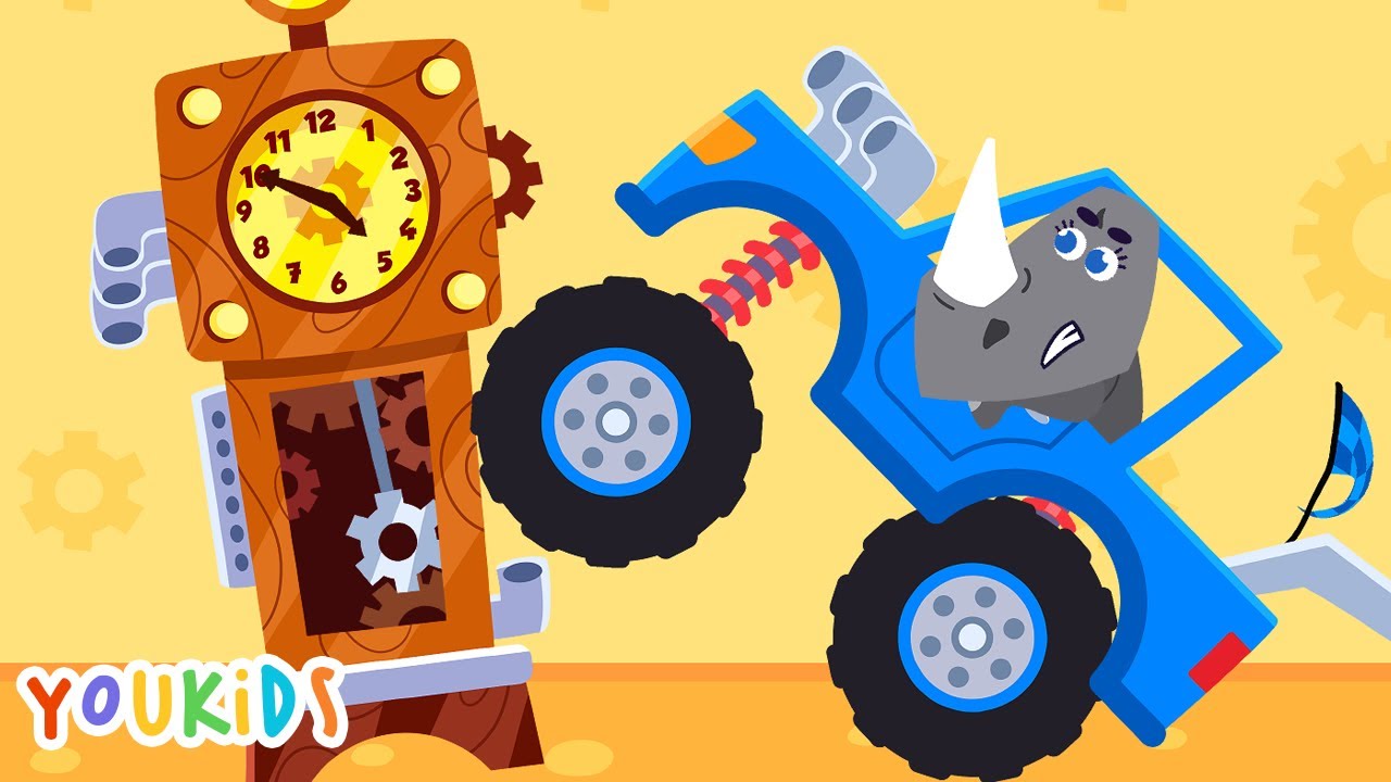 Hickory Dickory Dock Rhino | YouKids Nursery Rhymes