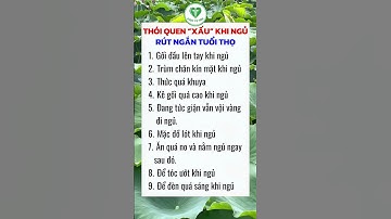 thói quen "xấu" khi ngủ rút ngắn tuổi thọ#duoctutam @duoctutam #healthy #health#phunu #duoctutam