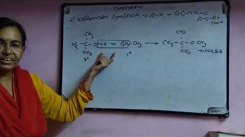 CLASS XII CHAPTER-11 ALCOHOL PHENOL ETHER, preparation of ether by Williamson synthesis