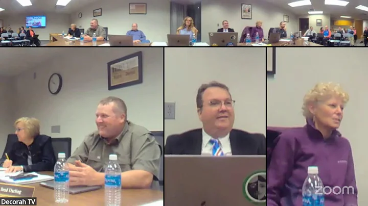 Decorah CSD School Board Meeting 11/17/2025