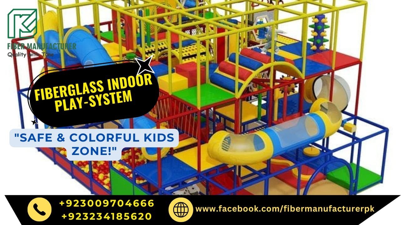 "Ultra-Smooth Fiberglass Slides for Safe & Fun Indoor Play!  
