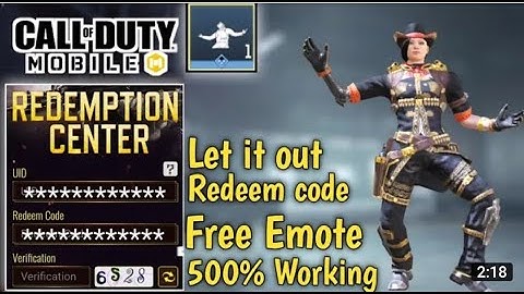 *June 2021* Call Of Duty Mobile 2021 New Redeem Code | Cod Mobile Redeem Code Garena