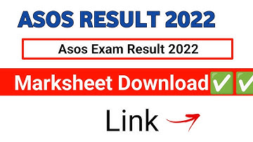 ASOS Marksheet download✅✅| Result Out | Asos marksheet download| asos result marksheet download
