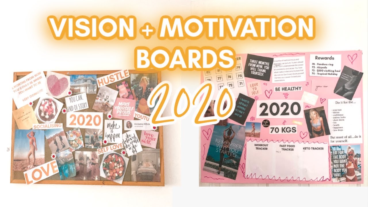 HOW TO CREATE A DIY VISION BOARD + WEIGHT LOSS MOTIVATION BOARD Law of