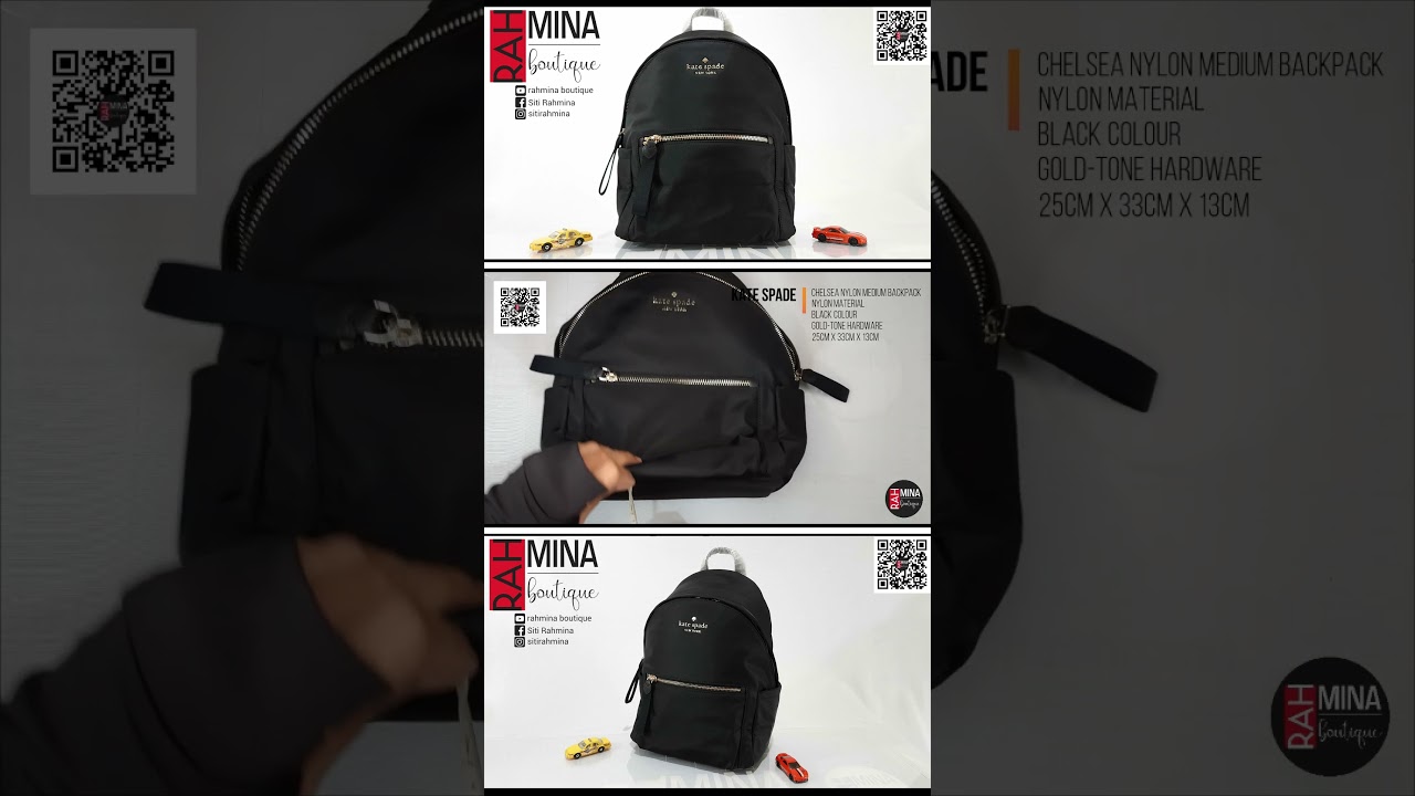 kate spade chelsea nylon medium backpack I review I unboxing I highlights 