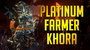 THIS WARFRAME WILL GET YOU RICH FAST! | BEST KHORA PRIME PARTS/STEEL ESSENCE FARMER BUILD
