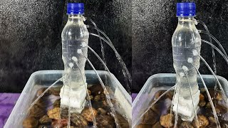 DIY - How to make plastic bottle water fountain easy at home // Fountain Craft Idea