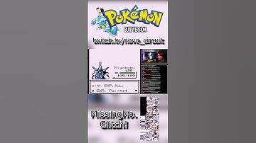 MissingNo. Glitch in Pokémon Blue Version | #missingno #pokemon #pokemonblue #shorts