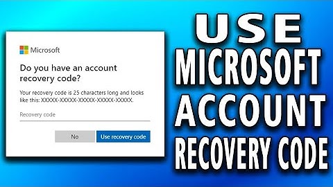 How to Use Microsoft Account Recovery Code (full guide)