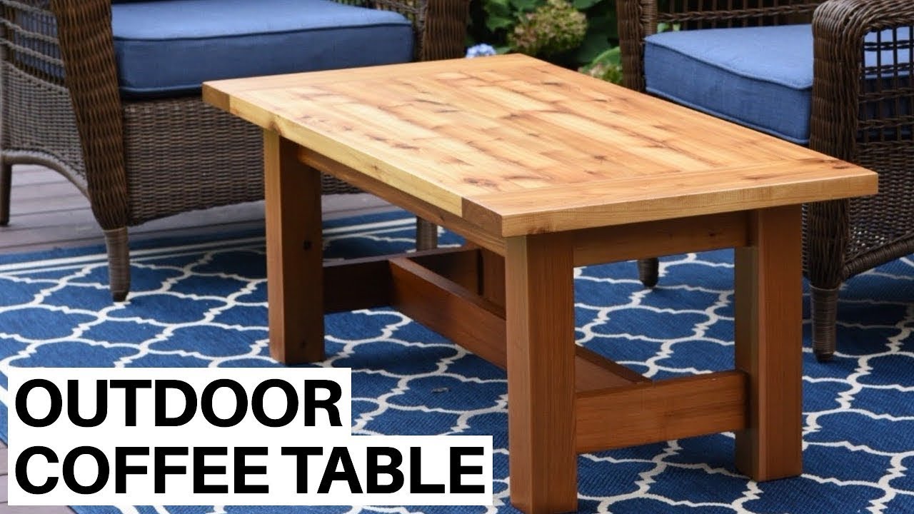 How to Build an Outdoor Coffee Table - YouTube