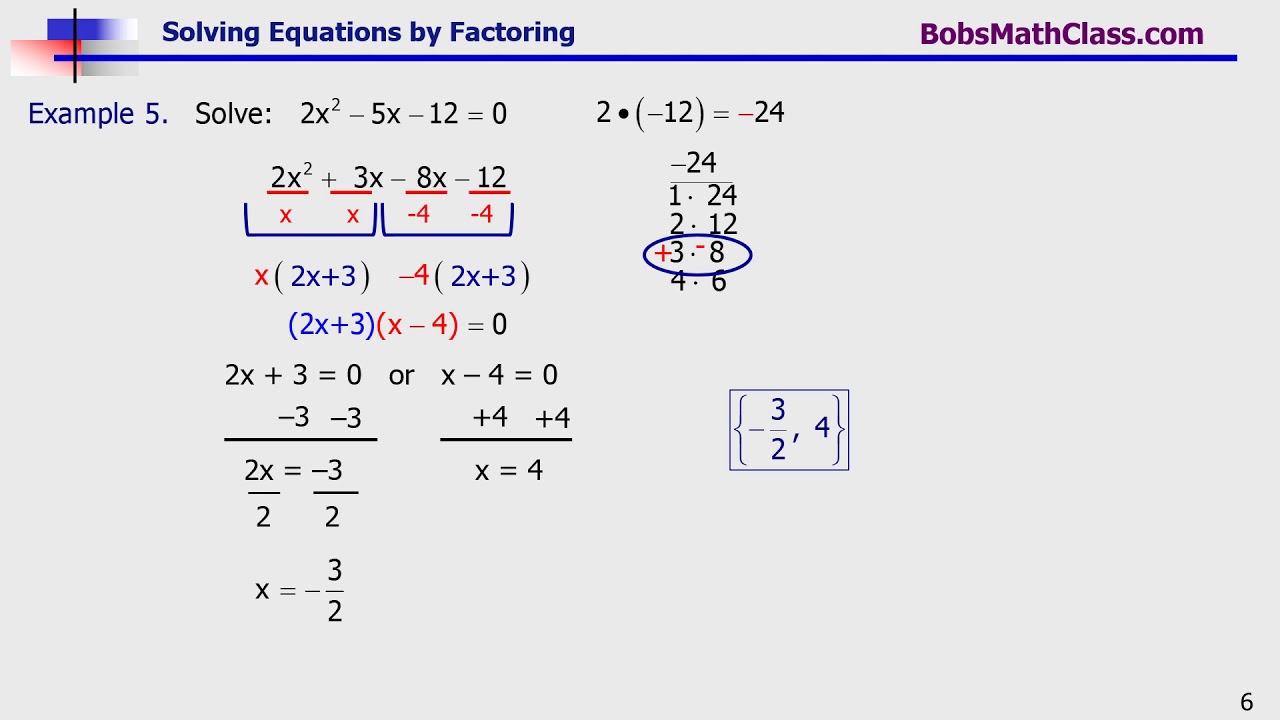 factoring quadratic equations factoring quadratic equations