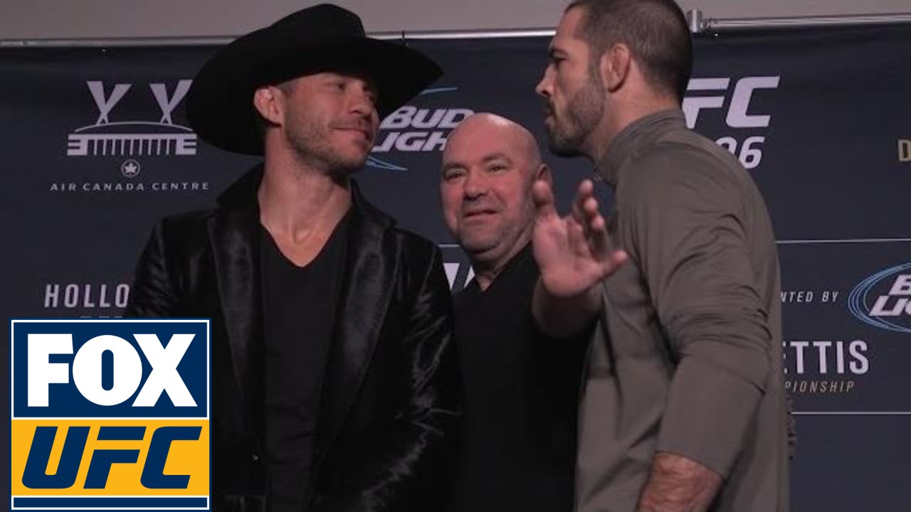 fox sports ดู Cowboy Cerrone tried to shake Matt Brown's hand at UFC 206 media day | @TheBuzzer | UFC ON FOX