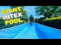 How to giant intex pool