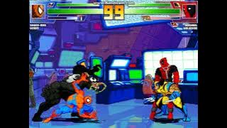 MUGEN battle #6977: Spiderman & Venom vs Deadpool & Wolverine