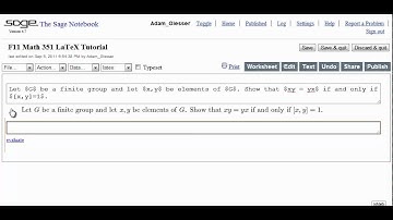 LaTeX Tutorial 2: Entering LaTeX