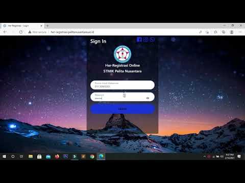 Panduan Her-Registrasi Online STMIK Pelita Nusantara 2021