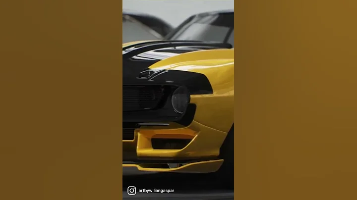 3D muscle car AMC defiant 1972