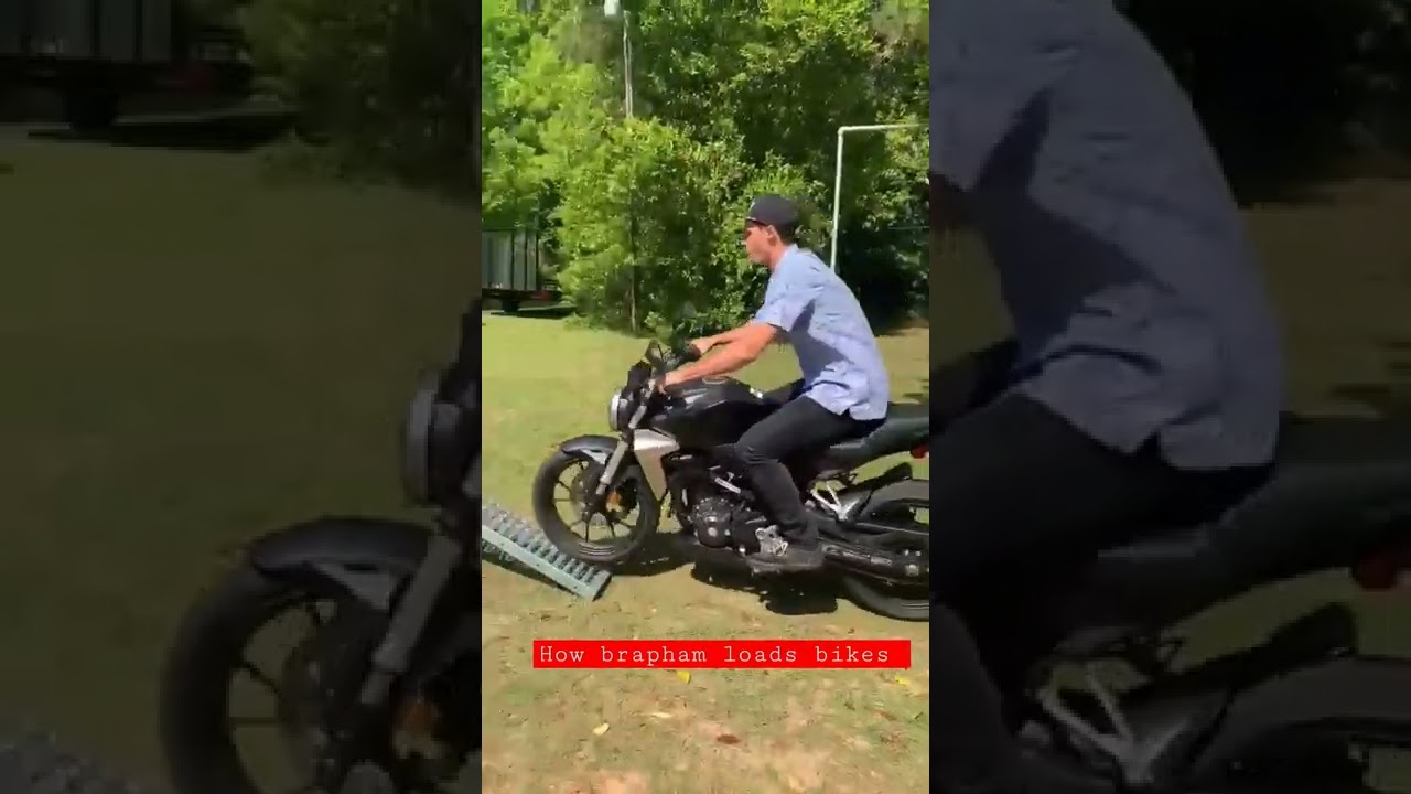 How to properly load a motorcycle into a pickup truck.