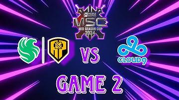 Falcons AP.Bren vs Cloud 9 GAME 2 Filipino MSC 2024 | FCAP VS C9 | WOMLBB