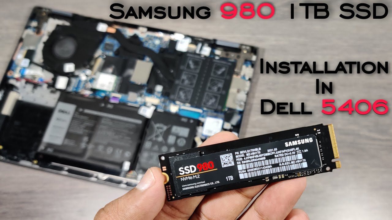 เช็คประกัน ssd samsung  2022 Update  Samsung 980 1TB SSD Unboxing \u0026 Benchmark Test | Install Samsung 980 SSD in DELL Inspiron 5406