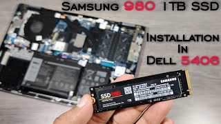 Samsung 980 1TB SSD Unboxing &amp; Benchmark Test | Install Samsung 980 SSD in DELL Inspiron 5406