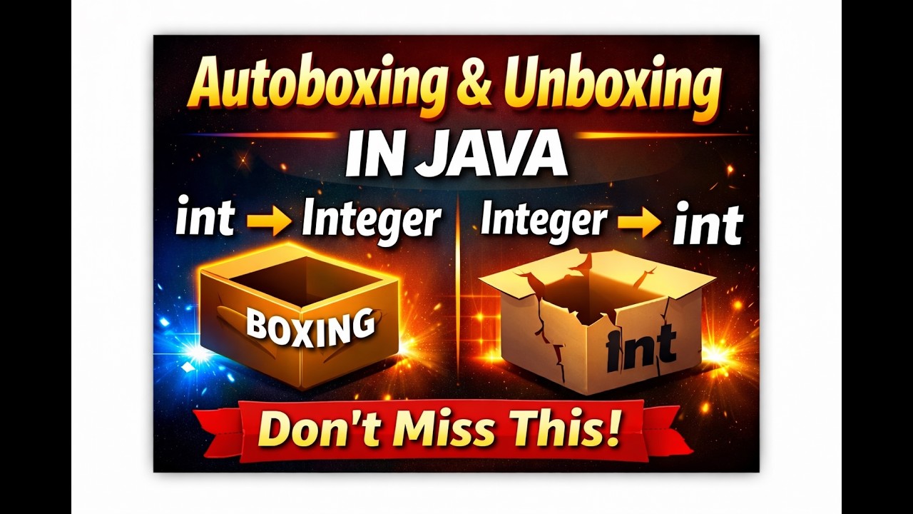 Autoboxing & Unboxing in Java | ICSE Class 9 & 10 | Manobal Sir - YouTube