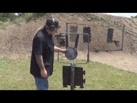 10" AR500 Gong and Rubber Gong Hangers by Scorpius Tactical