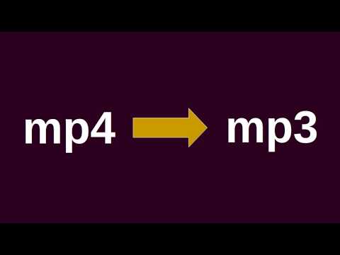 Video: ¿Cómo convierto mp4 a mp3 desde ffmpeg?