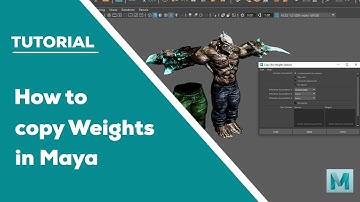 Autodesk Maya | How to Copy Skin Weights in Maya. #maya #3d #tutorial