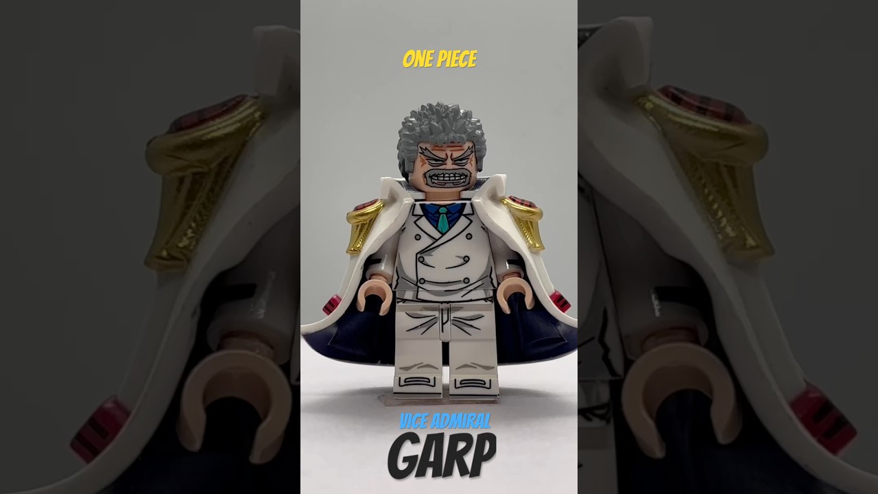 LEGO Garp Minifigure | Custom One Piece Showcase for Anime Fans