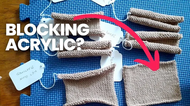 The BEST way to Block Acrylic Yarn